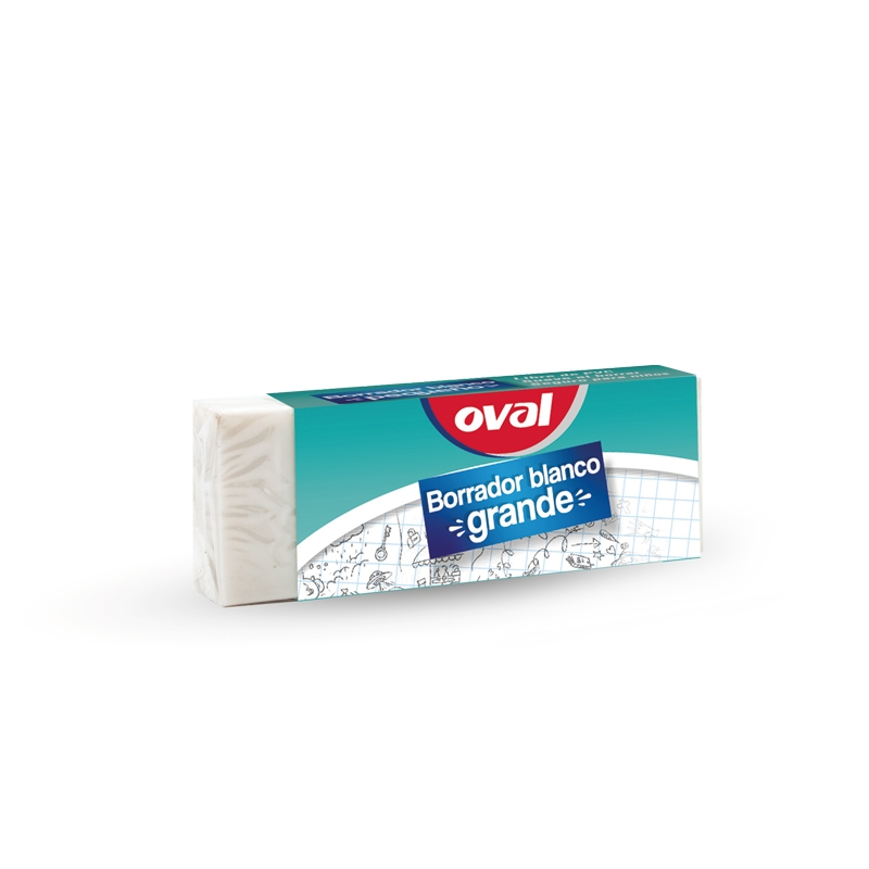 OVAL BORRADOR BLANCO GRANDE BOX (COD. OV-84B)                                                                                                    