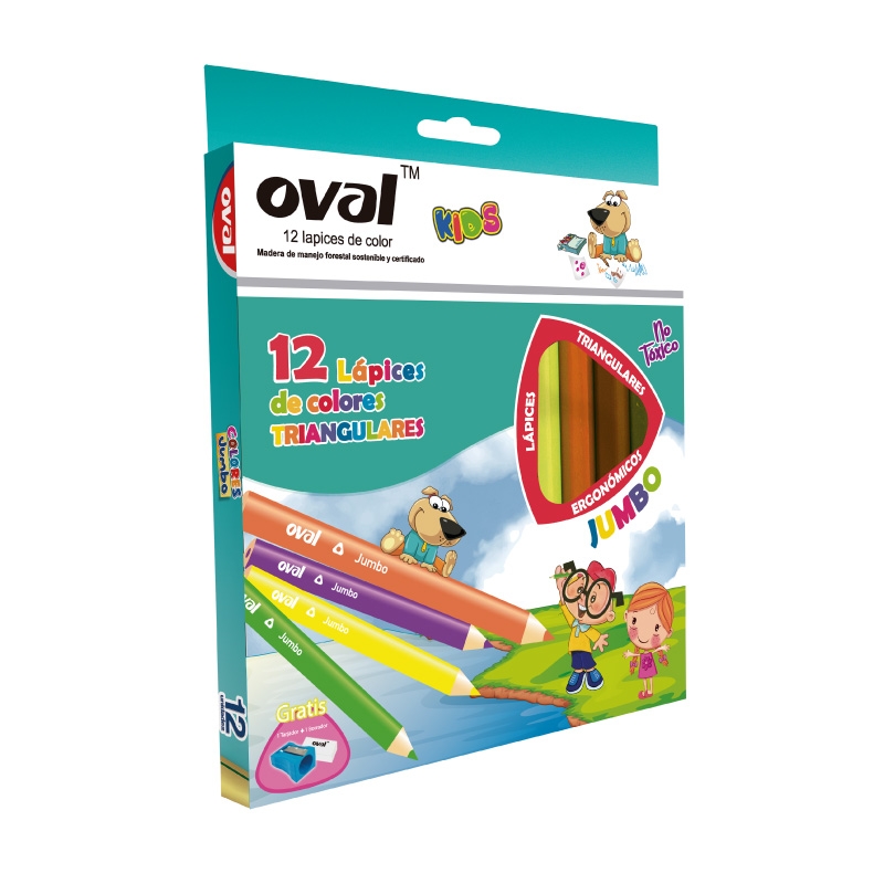 OVAL COLORES JUMBO BANDEJA OV-33 X 8 BOX X 12PCS +TJ+B                                                                                                  