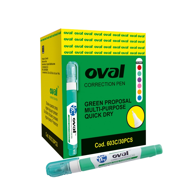 OVAL CORRECTOR  P. PLASTICA  X 60DOC ART.603C                                                                                                         