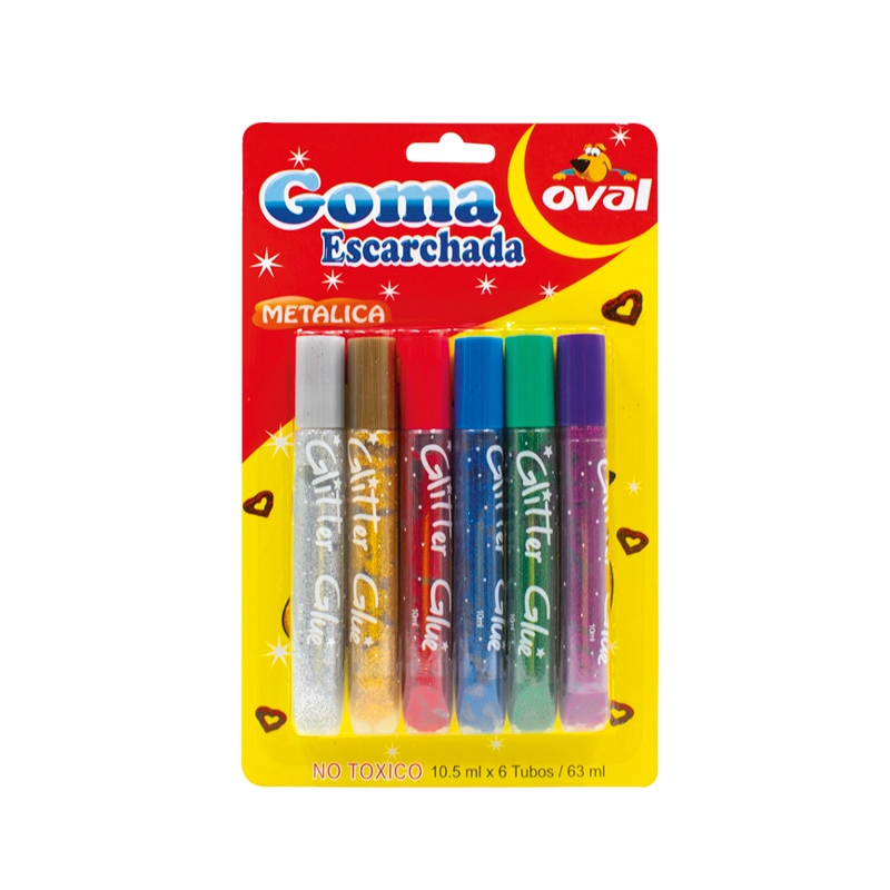 OVAL GLITTER GLUE X 12DSP X 24UND OV-06G                                                                                                              