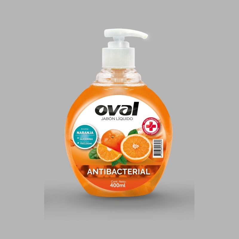 OVAL JAB. LIQUIDO ANTIB. NARANJA X 400ML  X12UND                                                                                                      