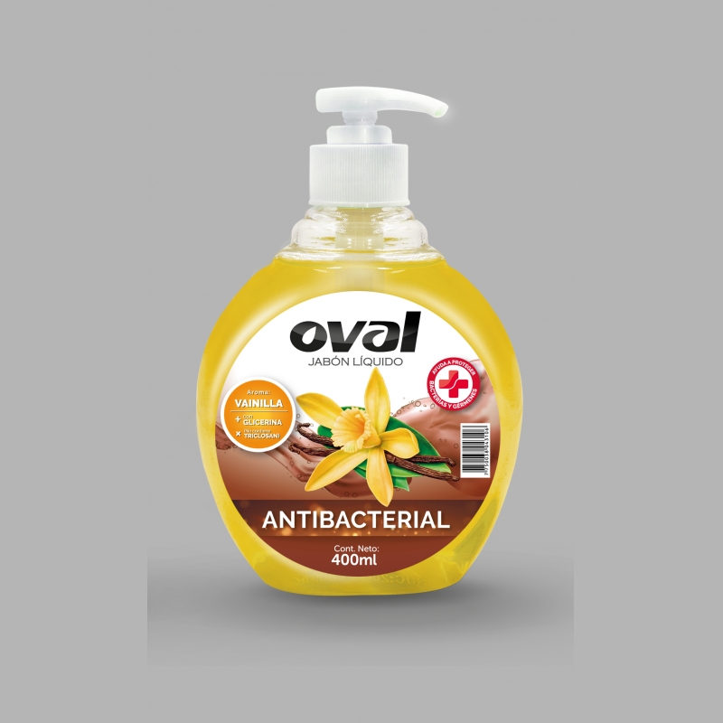 OVAL JAB. LIQUIDO ANTIB. VAINILLA X 400ML  X12UND                                                                                                     