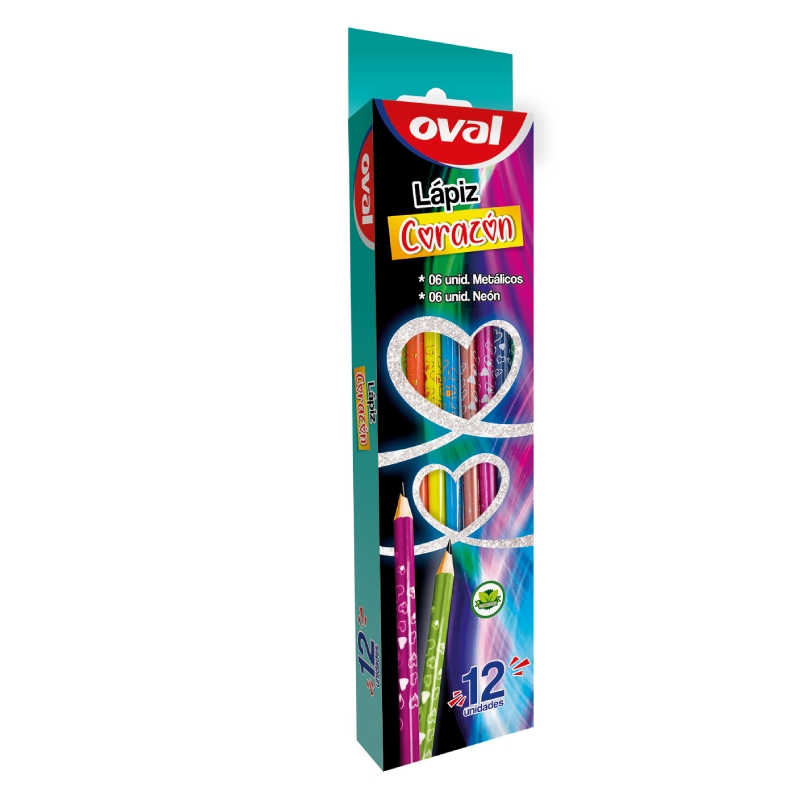 OVAL LAPIZ CORAZONES 2B (OV-203)                                                                                       