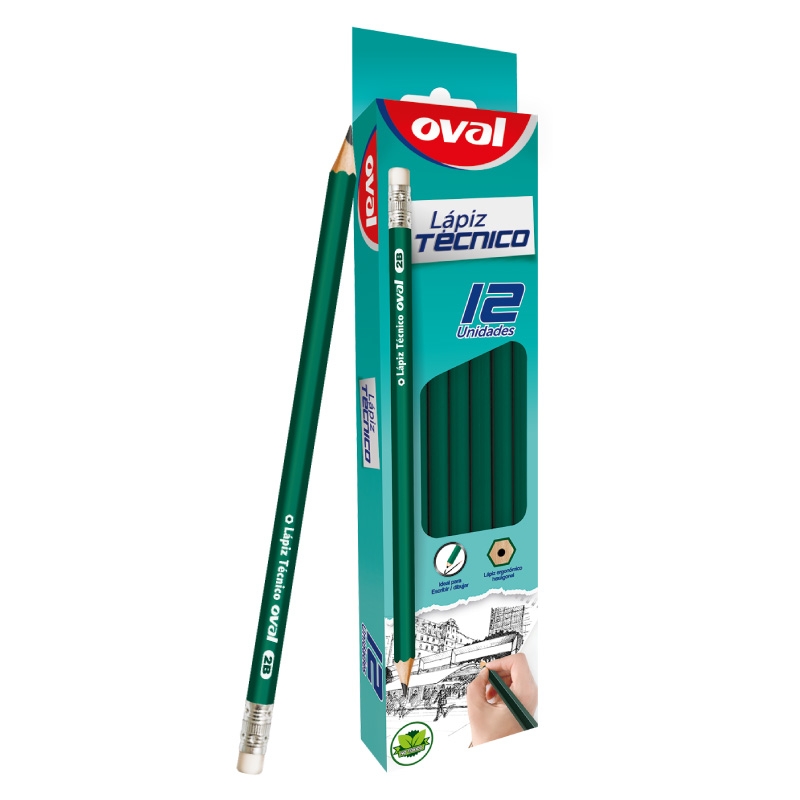 OVAL LAPIZ TÉCNICO 2B (OV-187)                                                                                                       
