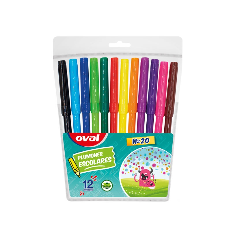 OVAL PLUMON ESCOLAR COD. P02 X 20DSP X12PZ X12UND