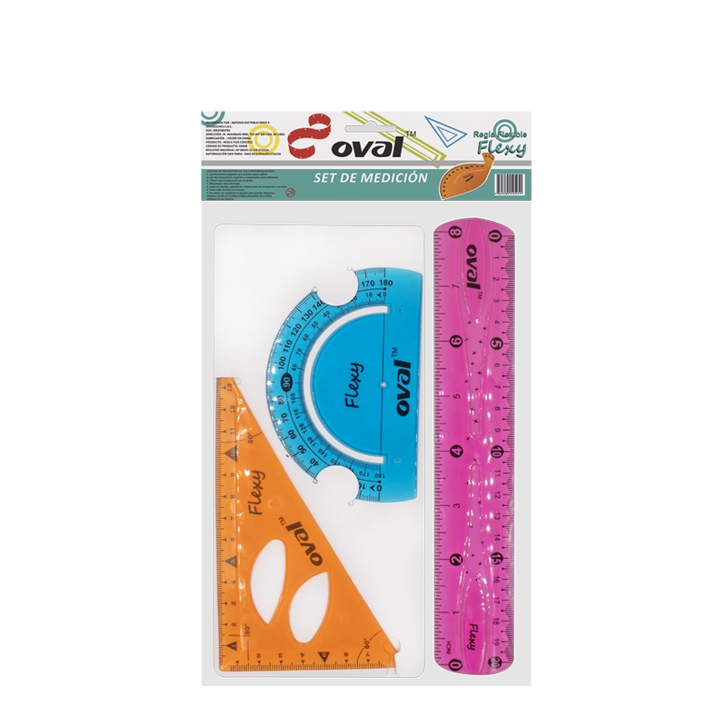 OVAL REGLA ABC FLEX 20CM X 12DSP X 24UND OV-980