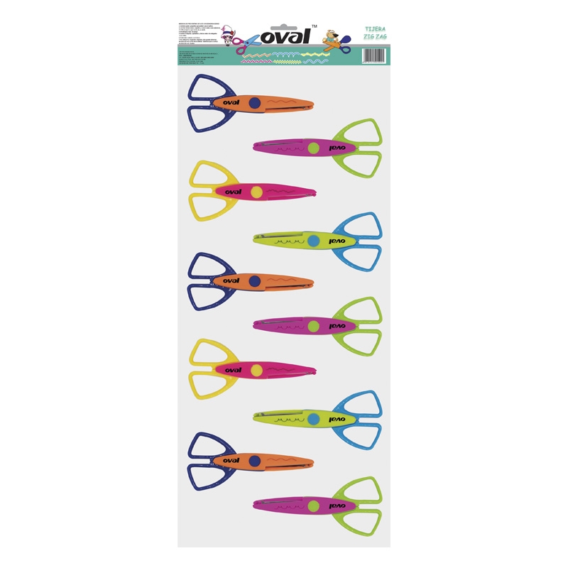 OVAL TIJERA ZIG ZAG TIRA X50TR X12U. COD. TZ-11
